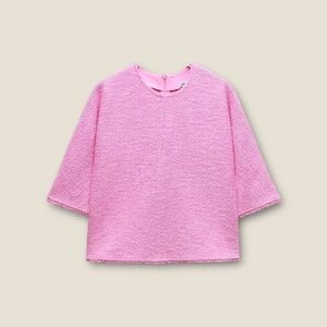 EUC Zara Structured Jacquard Shirt
